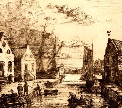 New York Canal Scene